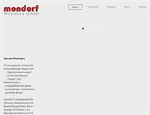 Tablet Screenshot of mondorf-bau.de